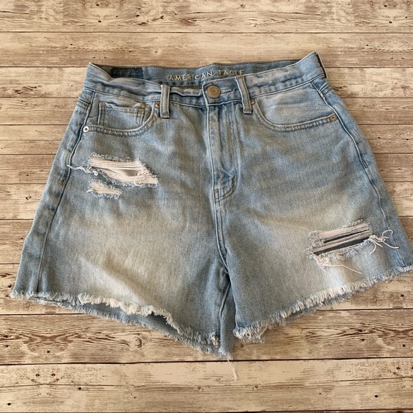 American Eagle Outfitters Pants - American Eagle Outfitters Distressed Mom Shorts 4